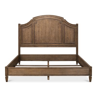 Graceful Arch Oak King Size Bed Frame