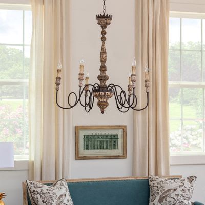 Grand Country Chic Charlotte Chandelier