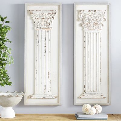 Greek Style Column Wall Art Set of 2