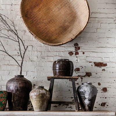 Handcrafted Vintage Bean Pot