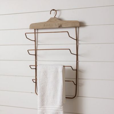 Hanging Farmhouse Laundry Towel Rack