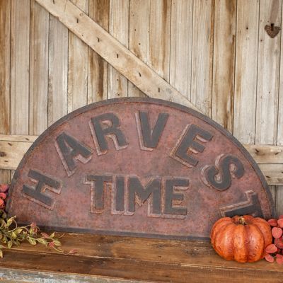 Harvest Time Metal Wall Sign