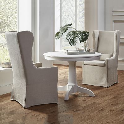 High Back Slip Covered Dining Chair