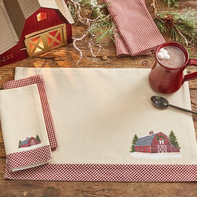 Holiday Barn Farmhouse Placemat