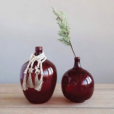 Holiday Hue Glass Vase