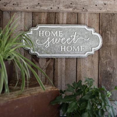 Home Sweet Home Galvanized Wall Plaque