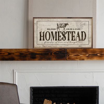 Homestead Decades Of Love And Laughter Cattle Whitewash Wall Art