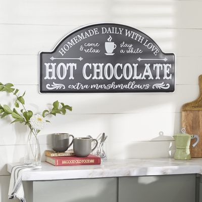 Hot Chocolate Advertisement Wall Sign