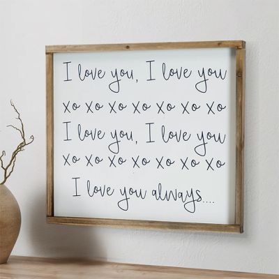 I Love You Framed Wall Sign