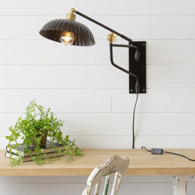 Industrial Farmhouse Adjustable Wall Sconce Lamp