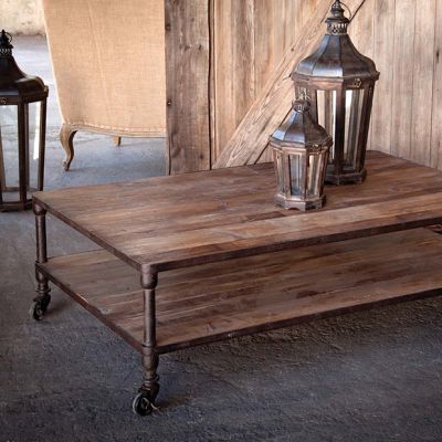 Industrial Farmhouse Reclaimed Wood Coffee Table