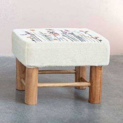 Intricate Florals Foot Stool
