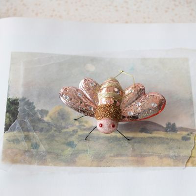 Jeweled Glass Bug Ornament