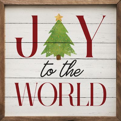 Joy To The World Tree Holiday Sign