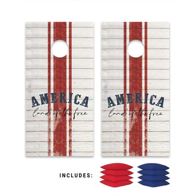 Land Of The Free Bag Boards Set With Bags