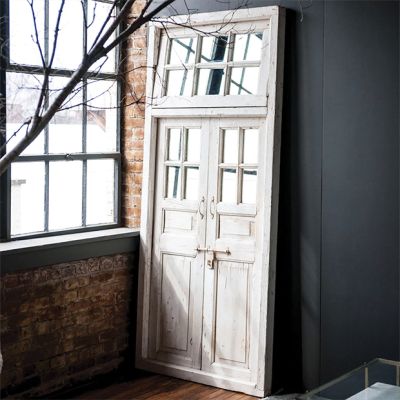 Large Framed Decorative Door With Windows