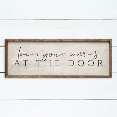Leave Your Worries At The Door Wall Art