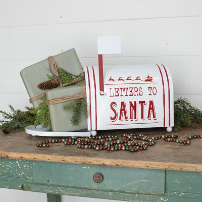 Letters To Santa Decorative Mailbox
