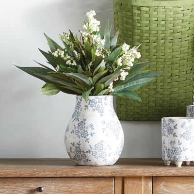 Little Blue Florals Ceramic Vase
