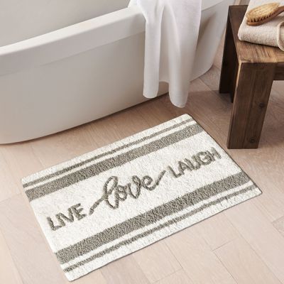 Live Laugh Love Novelty Print Bath Mat