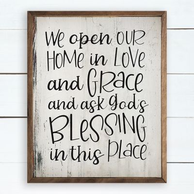 Love Grace Blessing Wall Sign