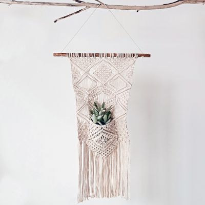 Macrame Wall Hanging With Pocket