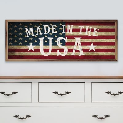 Made In The USA Flag Wall Art