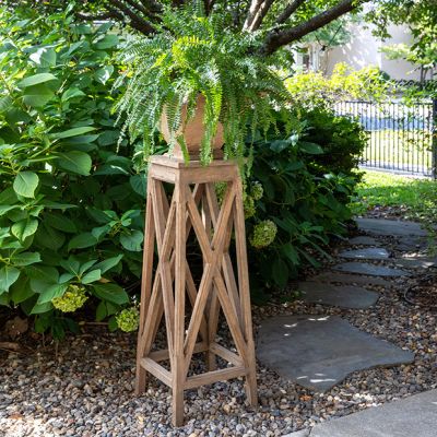 Mango Wood Trestle Garden Planter