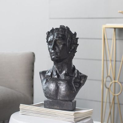 Matte Finish Tabletop Male Bust