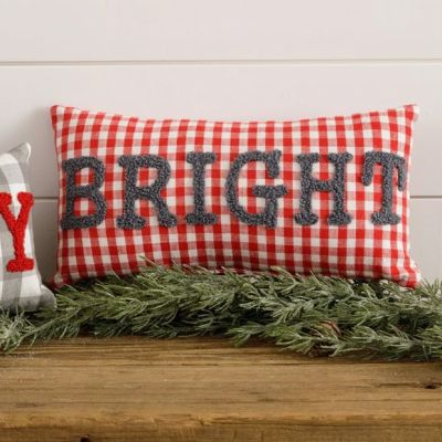 Merry and Bright Christmas Accent Pillows Set of 2