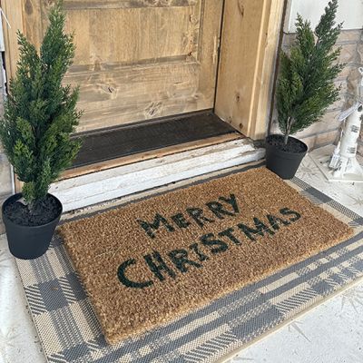 Merry Christmas Coir Doormat