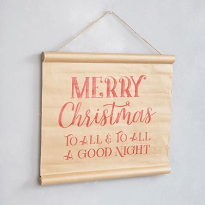 Merry Christmas Hanging Scroll Sign