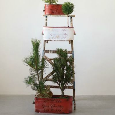 Merry Christmas Planters Set of 3