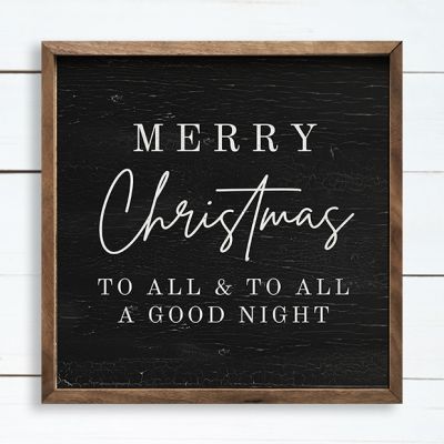 Merry Christmas To All Holiday Wall Sign