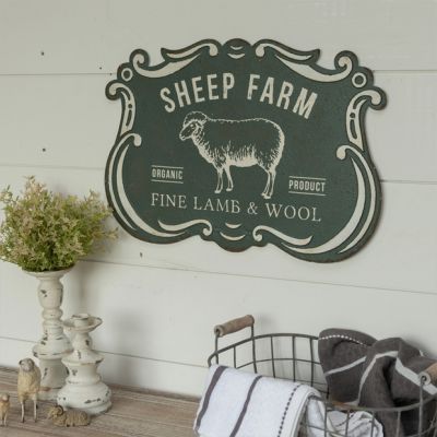 Metal Sheep Farm Sign