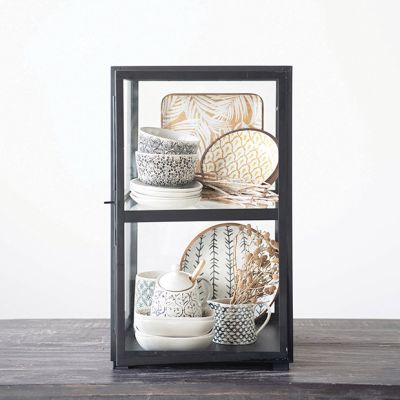 Metal With Glass Display Cabinet