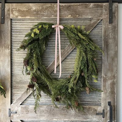 Mixed Pine and Fir Seed Wreath