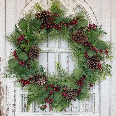 Mixed Pine Holiday Wreath