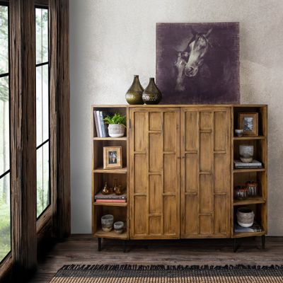 Modern Elegance Pine Storage Cabinet