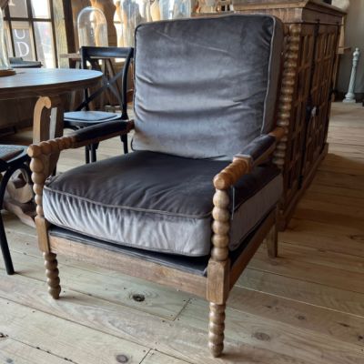 Modern Farmhouse Cushioned Accent Chair | SHIPS FREE