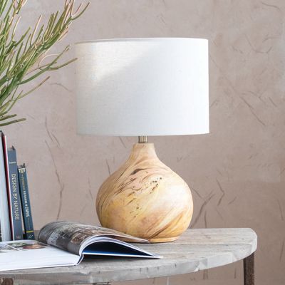Modern Marbled Terra Cotta Table Lamp