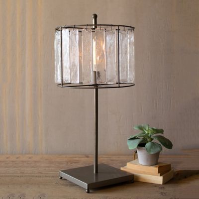Modern Table Lamp With Glass Chimes