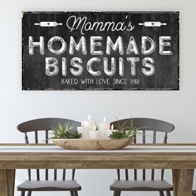 Momma's Homemade Biscuits Canvas Wall Art