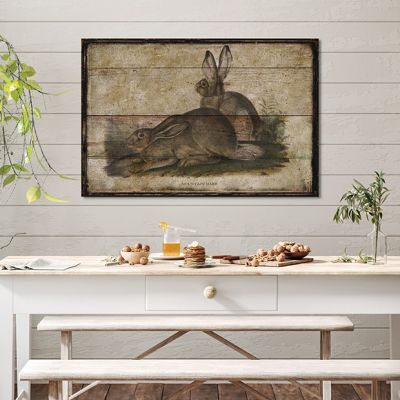 Mountain Hares Print Canvas Wall Art