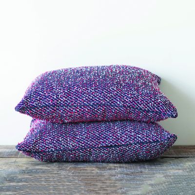 Multicolor Textured Throw Pillow