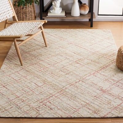 Natural Farmhouse Patterned Area Rug