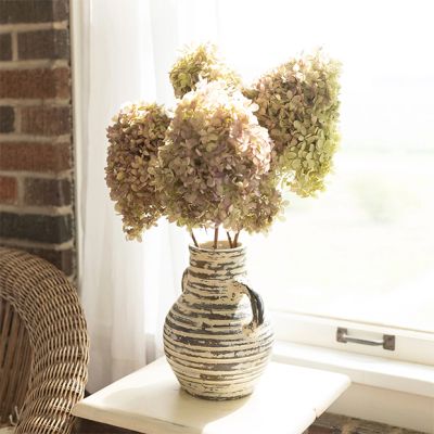 Natural Terracotta Handled Flower Vase