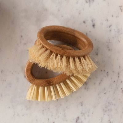 Natural Wood Oval Utility Brush