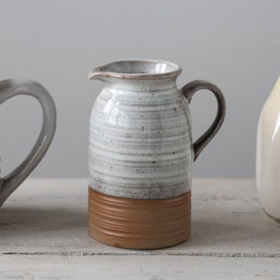 Neutral Tone Stoneware Creamer