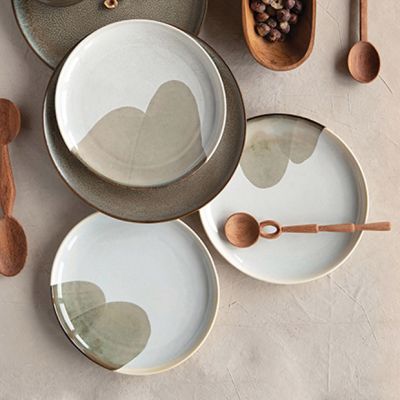 Neutral Tones Stoneware Plate Bundle